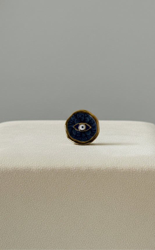 Petit Médaillon Oeil Bleu