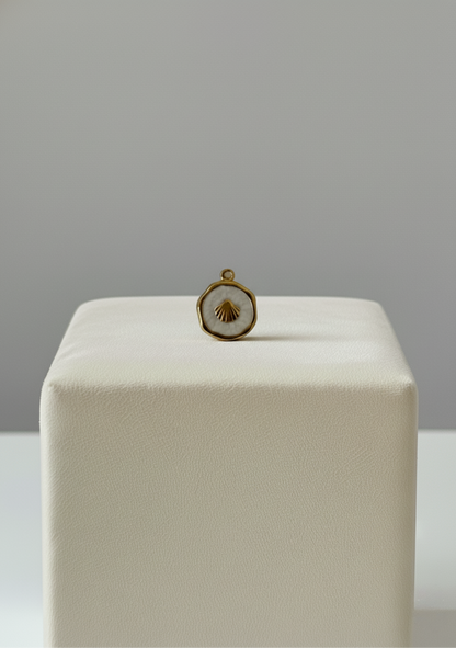 Médaillon Coquillage Blanc