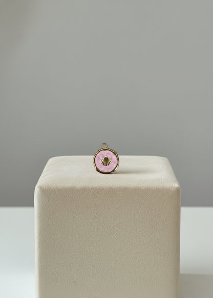 Médaillon Coquillage Rose