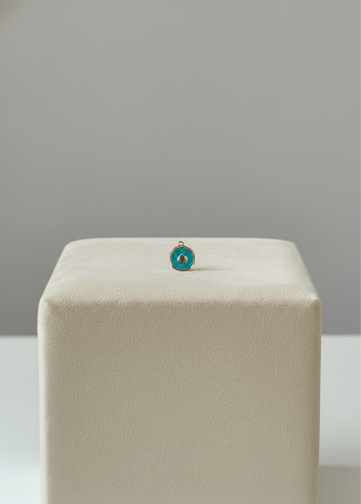 Médaillon Coquillage Turquoise