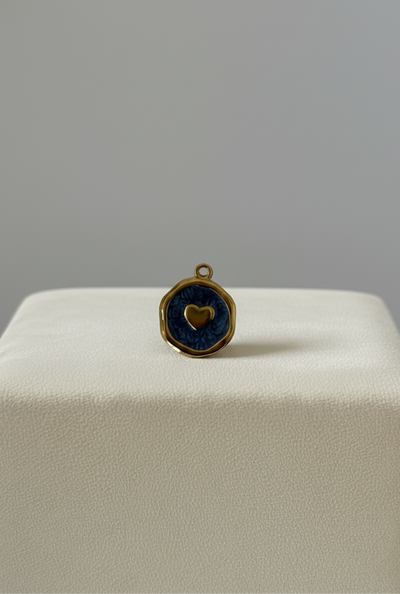 Médaillon Coeur Bleu