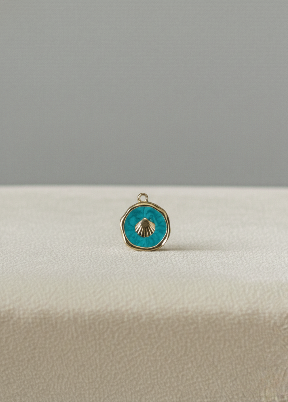 Médaillon Coquillage Turquoise