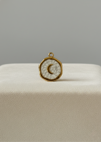 Médaillon Lune Blanc