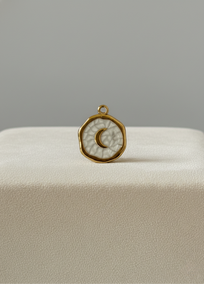 Médaillon Lune Blanc