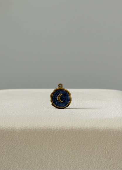 Médaillon Lune Bleu