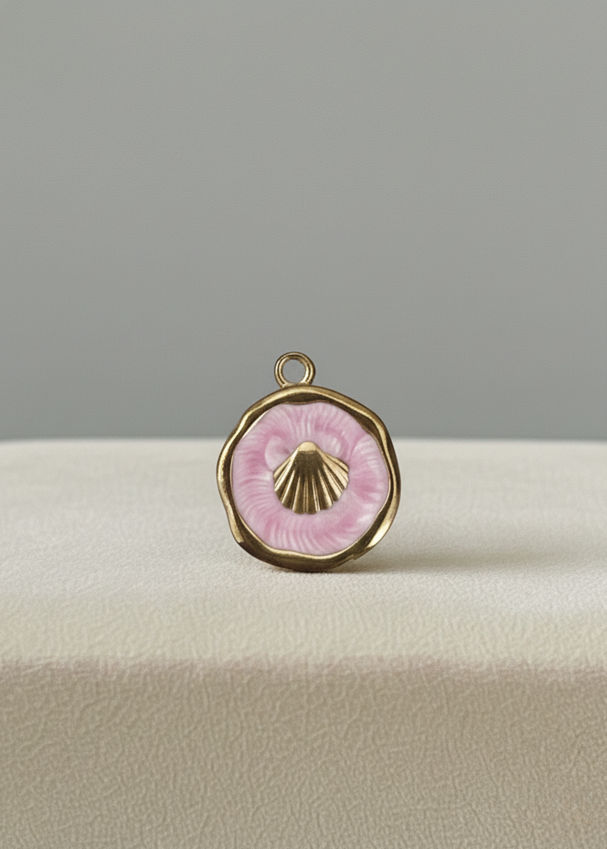 Médaillon Coquillage Rose