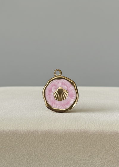 Médaillon Coquillage Rose