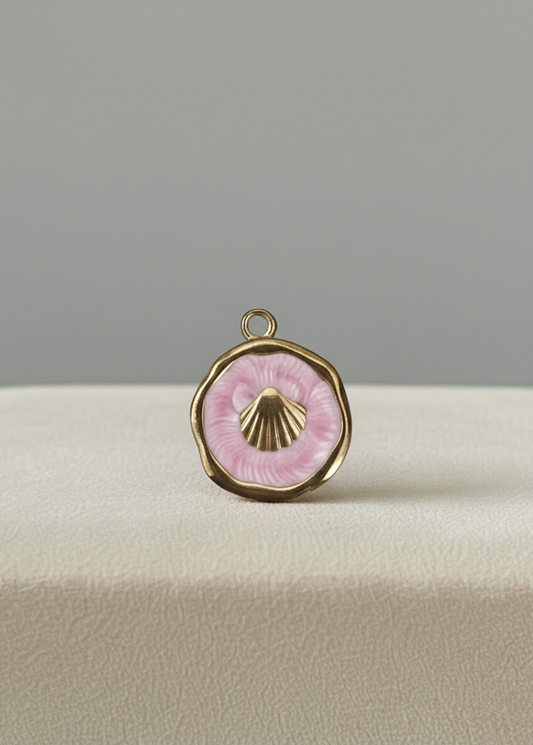 Médaillon Coquillage Rose