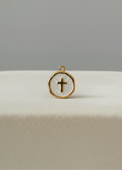Médaillon Croix Blanche