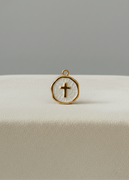 Médaillon Croix Blanche