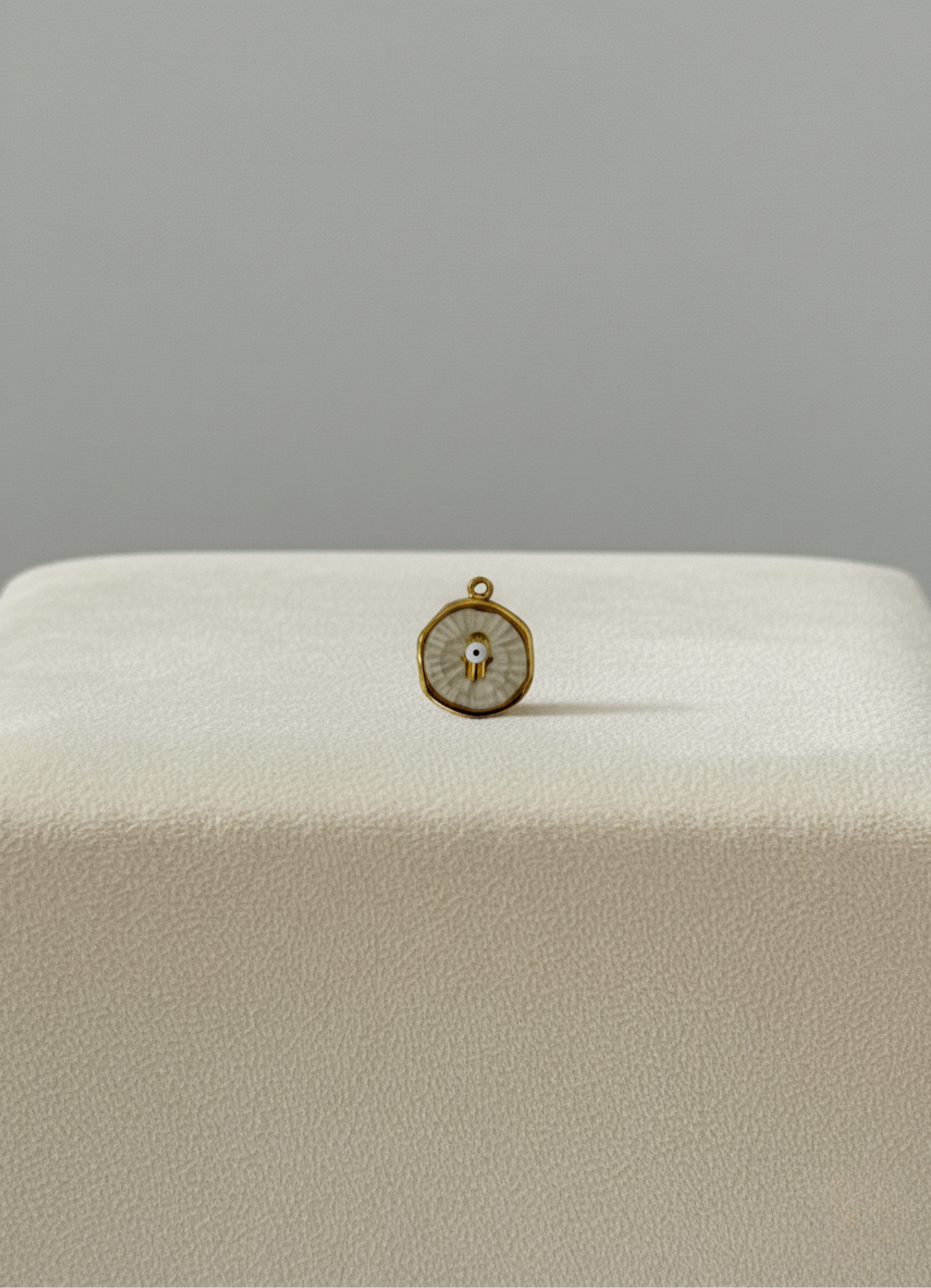 Médaillon Hamsa Blanc