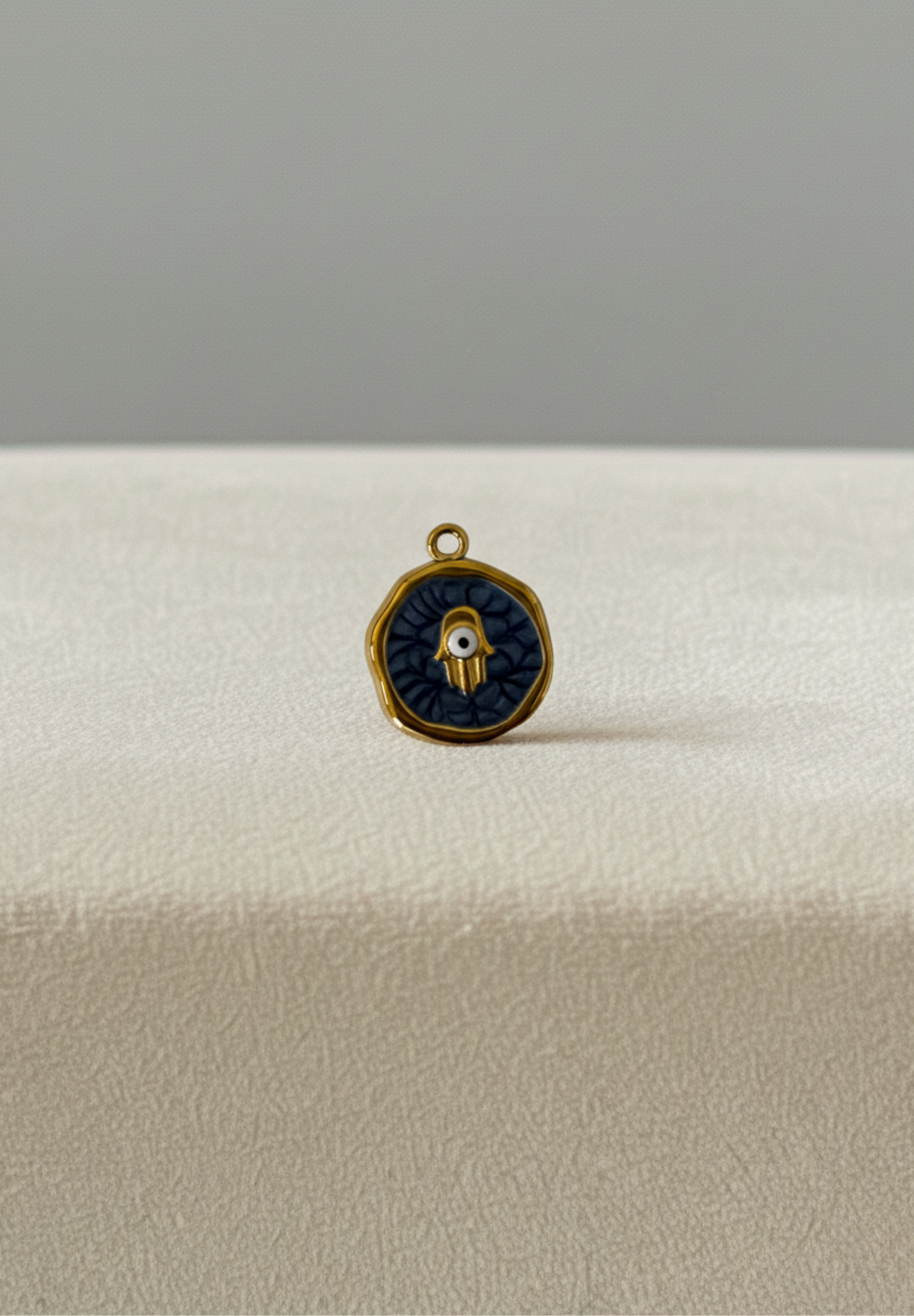 Médaillon Hamsa Bleu