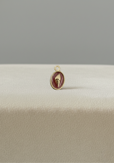 Pendentif Coquillage Rouge