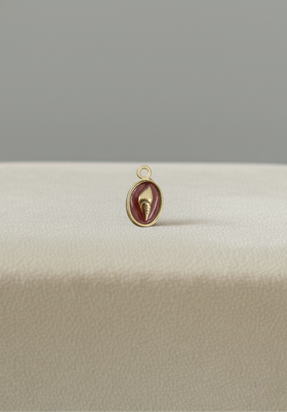 Pendentif Coquillage Rouge